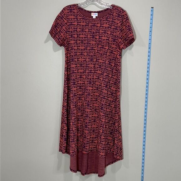 Orange & Purple Short Sleeve Dress By LuLaRoe. Size Small. - Picture 1 of 5